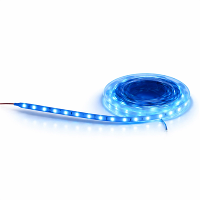 1 Adet 5 METRE CATA CT 4484 İç Mekan 12V 10 Çipli Şerit Led Mavi Işık