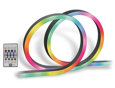 1 Adet AC 5435 RGB Pixel Neon Led Seti USB Girişli Kumandalı 5 Metre