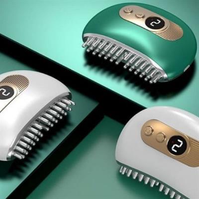 1 Adet Akıllı Elektrik Akımlı EMS Titreşimli Masaj Tarağı Kademeli Yüz Masaj Aleti Aparatı (3936)