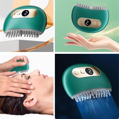 1 Adet Akıllı Elektrik Akımlı EMS Titreşimli Masaj Tarağı Kademeli Yüz Masaj Aleti Aparatı (3936)