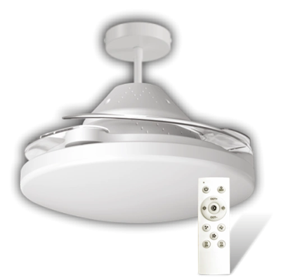 1 Adet CATA CT 1156 Dolunay 72W Fanlı Kumandalı Led Ampul 3 Renk