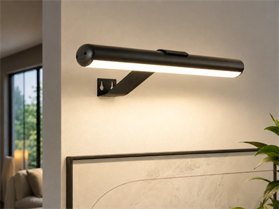 1 Adet CATA CT 2465 Siyah Kasa 1,5W Şarjlı Duvar Tipi Led Aplik 3 Renk