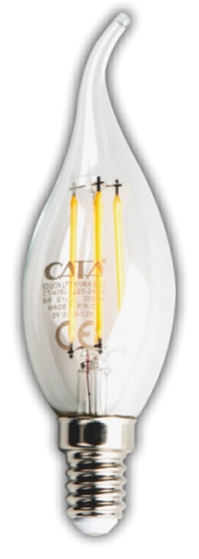 1 Adet CATA CT 4064 Kıvrık Led Rustik Ampul 7W 3200K Gün Işığı E14 Duy