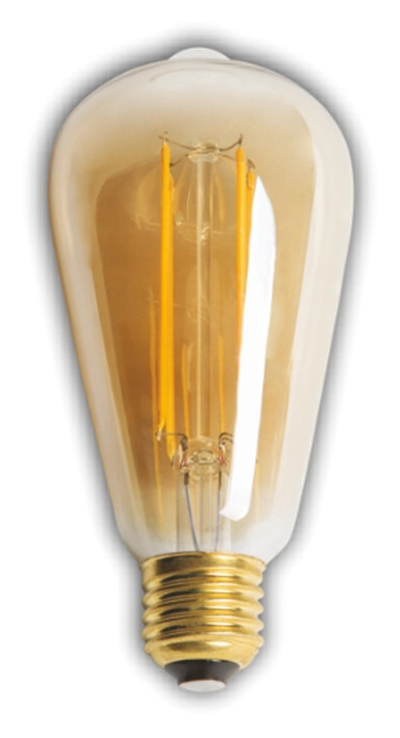 1 Adet CATA CT 4284 Led Rustik Ampul 6W Amber Işık E27 Duy