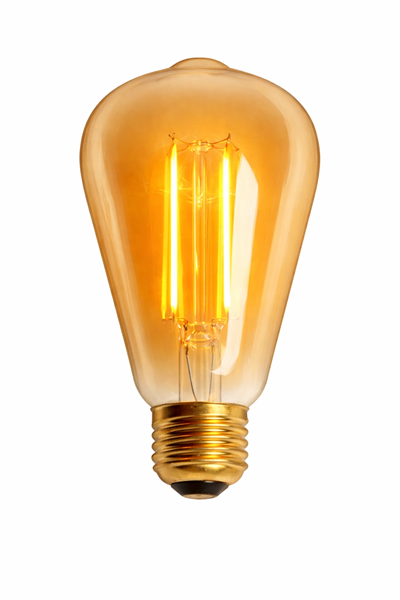 1 Adet CATA CT 4313 Dimmerli Led Rustik Ampul 6W Amber Işık E27 Duy