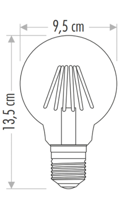 1 Adet CATA CT 4354 Glop Led Rustik Ampul 6W 3200K Gün Işığı E27 Duy