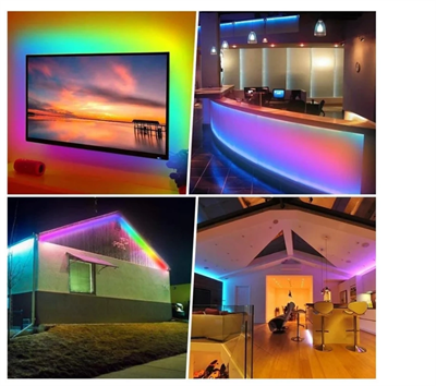 1 Adet CATA CT 4557 Rgb Şerit Led Set 5 Mt Rgb Led 3 Renk+Trafo+ Kumanda
