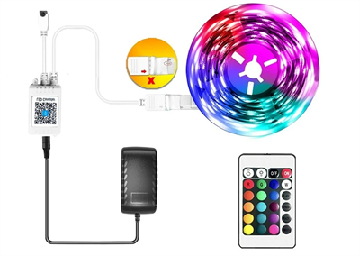 1 Adet CATA CT 4557 Rgb Şerit Led Set 5 Mt Rgb Led 3 Renk+Trafo+ Kumanda