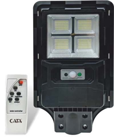 1 Adet CATA CT 4640 Solar Güneş Enerjili 200W Sensörlü Sokak Armatür 6400K Beyaz Işık