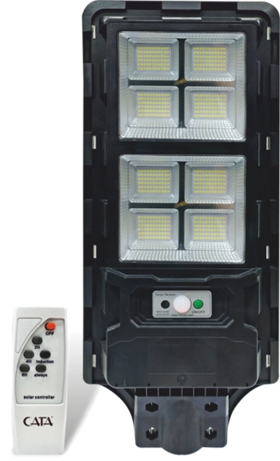 1 Adet CATA CT 4641 Solar Güneş Enerjili 250W Sensörlü Sokak Armatür 6400K Beyaz Işık
