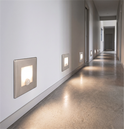 1 Adet CATA CT 5183 Satin Kasa 1.5W Sensörlü Kare Koridor Aydınlatması 3200K Gün Işığı