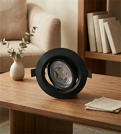 1 Adet CATA CT 5200 Lal Siyah Kasa 7W Sıva Altı Led Spot Gün Işığı 3200K