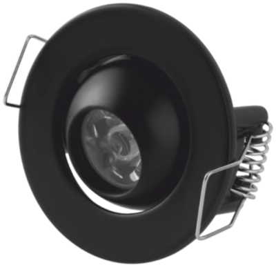 1 Adet CATA CT 5268 Ufo Yıldız 1.5W Sıva Altı Led Spot Siyah Kasa Gün Işığı 3200K