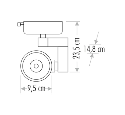 1 Adet CATA CT 5333 Babil Ledli Ray Spot 30W Beyaz Kasa 6400K Beyaz Işık