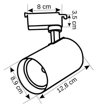 1 Adet CATA CT 5334 Babil Ledli Ray Spot 30W 3200K Gün Işığı