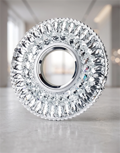 1 Adet CATA CT 6583 Hanımeli Led Çerçeveli Günışığı Kristal Cam Spot Kasa