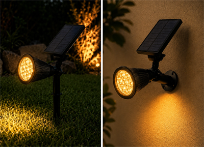1 Adet CATA CT 7310 Zena Solar Güneş Enerjili Kazıklı Bahçe Armatürü 7W Amber Renk