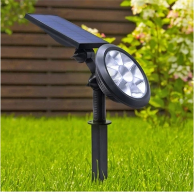 Solar Kazıklı Bahçe Armatürü 18W Amber Işık IP65 Güneş Enerjili Dış Mekan Aydınlatma BX-316751
