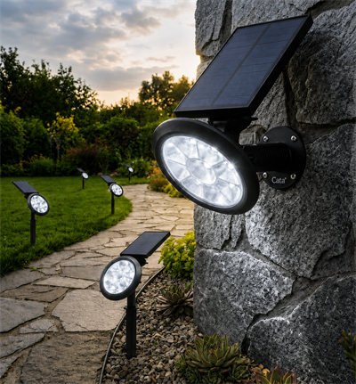 1 Adet CATA CT 7320 Mila Solar Güneş Enerjili Kazıklı Bahçe Armatürü 18W Beyaz Işık