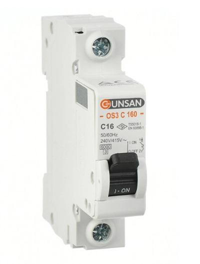 1 Adet Günsan 1X10a C Serisi 6Ka Otomatik Sigorta OS3C160-1C10