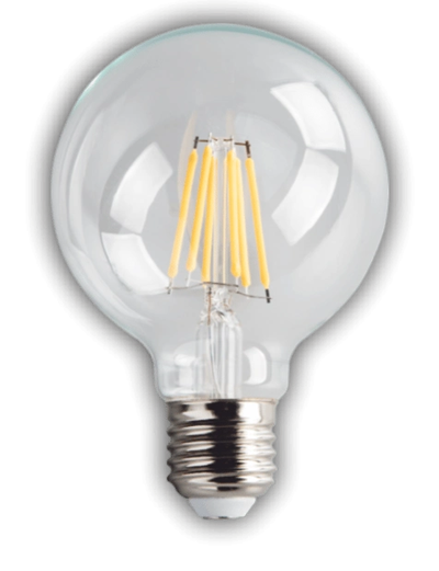 1 Adet KENDAL KES506 Glop Led Rustik Ampul 6W 6400K Beyaz Işık E27 Duy