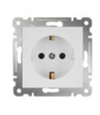 1 Adet Makel Karea Beyaz Topraklı Priz Çerçevesiz