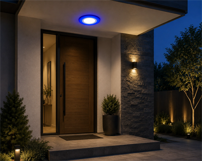 1 Adet NOAS YL11 0600 Sıva Altı 6+3W 3 Fonksiyonlu Yuvarlak Led Spot 6500K Beyaz+Mavi