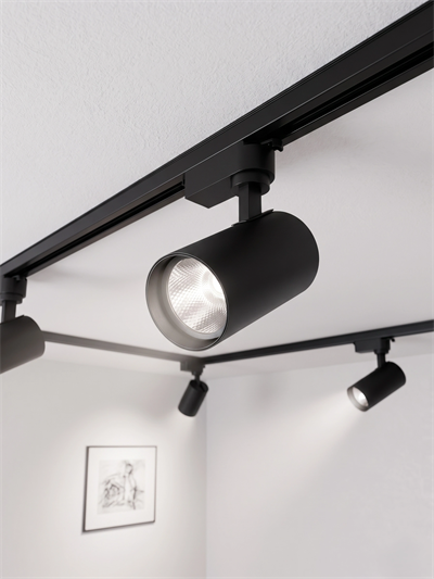 1 Adet NOAS YL29 3101 Paris 30W Siyah Kasa Ray Spot 6400K Beyaz Işık