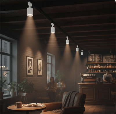 1 Adet NOAS YL29 4011 Azur 40W Beyaz Kasa Ray Spot 6400K Beyaz Işık