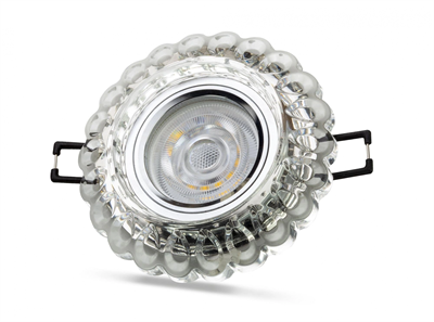 1 Adet NOAS YL65 1667 Geras Led Çerçeveli 4000K Kristal Cam Spot GU10 Duy