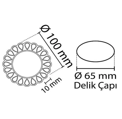 1 Adet NOAS YL65 1667 Geras Led Çerçeveli 4000K Kristal Cam Spot GU10 Duy