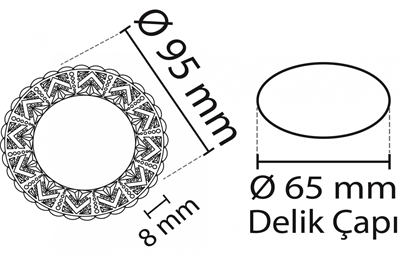 1 Adet NOAS YL65 1677 Hektor Led Çerçeveli 4000K Kristal Cam Spot GU10 Duy