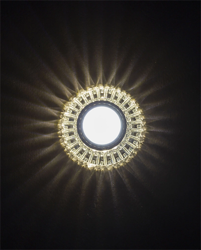 1 Adet NOAS YL65 1727 Troya Led Çerçeveli 4000K Kristal Cam Spot GU10 Duy