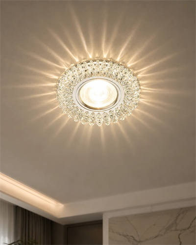 1 Adet NOAS YL65 1727 Troya Led Çerçeveli 4000K Kristal Cam Spot GU10 Duy