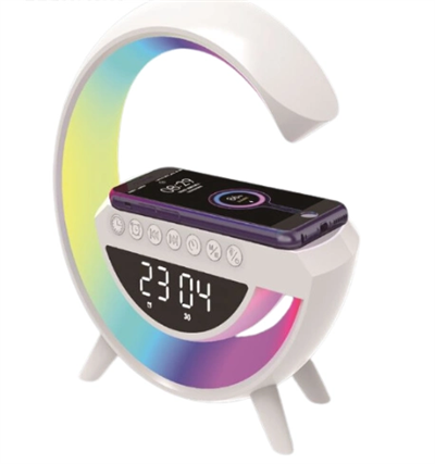 1 Adet NOAS YL86 1240 Simi Kablosuz Şarjlı Bluetoothlu Hoparlörlü Masa Lambası RGB