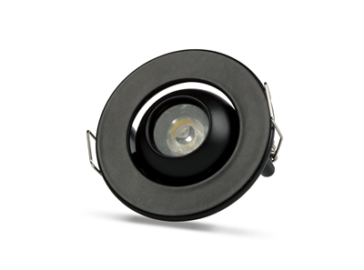 1 Adet NOAS YL94 0201 Siyah Kasa 1W Led Spot 6500K Beyaz Işık