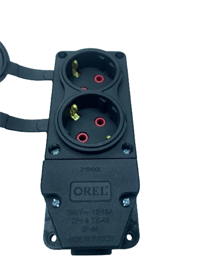 1 Adet Orel 1X16 2 Li Kauçuk Grup Priz 220 V