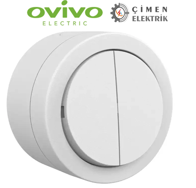 1 Adet Ovivo Xone Beyaz Komutatör Anahtar Sıva Üstü