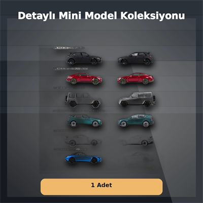 1 Adet Resmi Lisanslı Mini Mercedes-AMG Premium Model Araba - Rastgele Gönderim