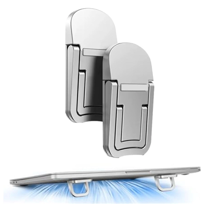 1 Çift Yapışkanlı Katlanabilir Laptop Standı – Mini Notebook Yükseltici, Taşınabilir Kaymaz Laptop Ayağı Bx40