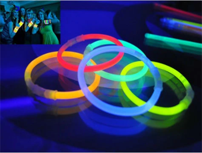 10 Adet Karanlıkta Işık Veren Bracelet Fosforlu Kırılan Çubuk Bileklik
