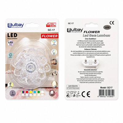 10 Adet Kozalak Led Gece Lambası Gc-17 Bx40