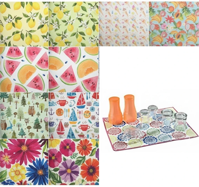 10 Adet Kurutmalık Mikrofiber Kurutma Bulaşık Tezgah Altlığı