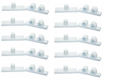 10 Adet Plastik Beyaz Sineklik Çıtçıtı – Dayanıklı Ve Pratik Sineklik Sabitleme Aparatı