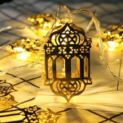 10 Adet Sarkıtlı Ramazan Fenerli LED Işık – Pilli 2 Metre Ramazan Süsü, İslami Dekorasyon, Ev ve Mekanlar İçin Dekoratif Ortam Aydınlatması (3936)