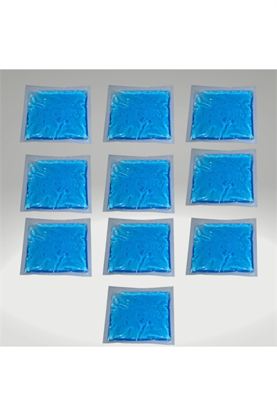 10 Adet Soğuk Sıcak Jel Kompres Termojel 13x13 Cm
