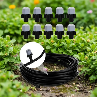 10 Metre Kendin Yap Açık Alan Serinletme Sistemi - Nozzle Başlıklı Bahçe ve Teras Nemlendirme Seti