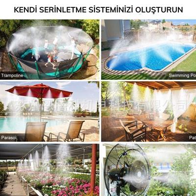10 Metre Kendin Yap Balkon Veranda Çardak Kamelya Sulama Serinletme ve Nemlendirme Sistemi (3936)