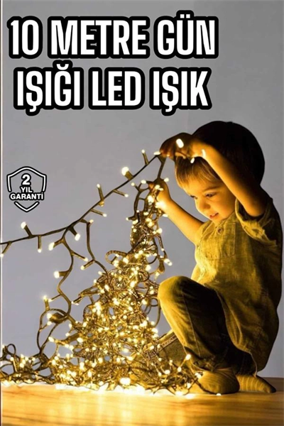 10 Metre Şerit Led Gün Işığı Led Işık Süsleme Parti Malzemesi Konsept