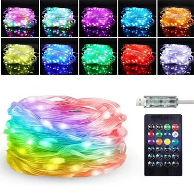 10 Mt Uzaktan Kumandalı Usb Led Işık – Çok Modlu Dekoratif Ortam Aydınlatmas Bx40